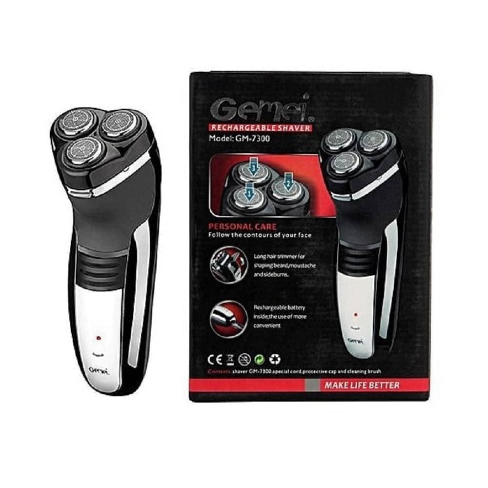 Rasoio-Barba-Professionale-Senza-Fili-Ricaricabile-Impermeabile-3-Testine-Gm7300