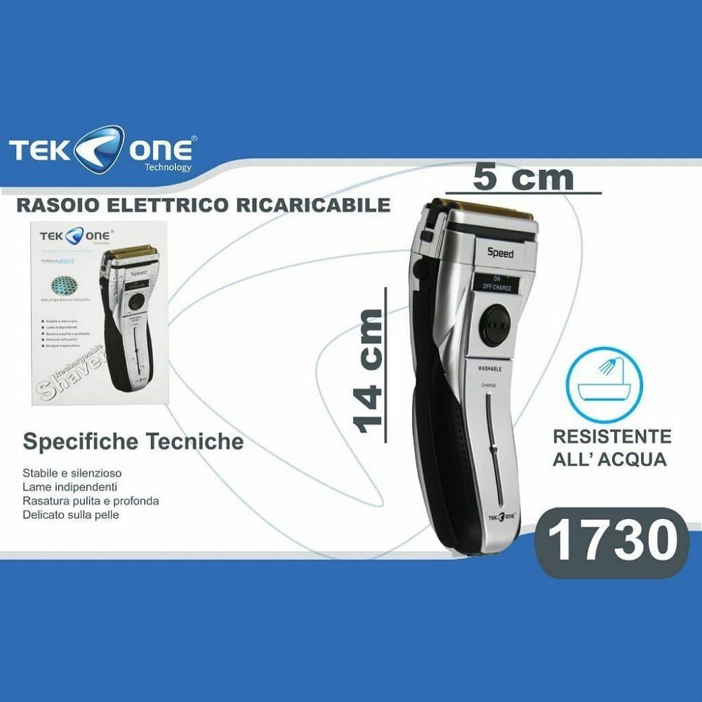 Rasoio Elettrico Tekone 1730 Ricaricabile Testina Impermeabile Barba Baffi Salute e cura della persona/Rasatura epilazione e rimozione peli/Regolabarba tagliacapelli e rasoi per il corpo/Regolarbarba e rifinitori Trade Shop italia - Napoli, Commerciovirtuoso.it