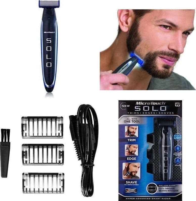 MICRO RASOIO RICARICABILE ELETTRICO BARBA UOMO MICRO TOUCH SOLO PORTATILE Salute e cura della persona/Rasatura epilazione e rimozione peli/Rasatura manuale/Rasatura maschile/Rasoi Trade Shop italia - Napoli, Commerciovirtuoso.it