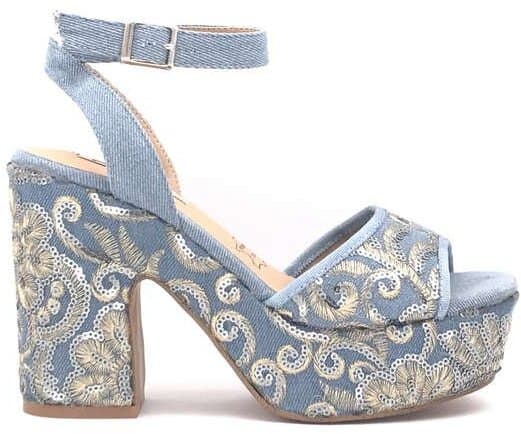 RAXMAX Sandali donna denim blu in Pantofole Calzature Durello - Agna, commercioVirtuoso.it