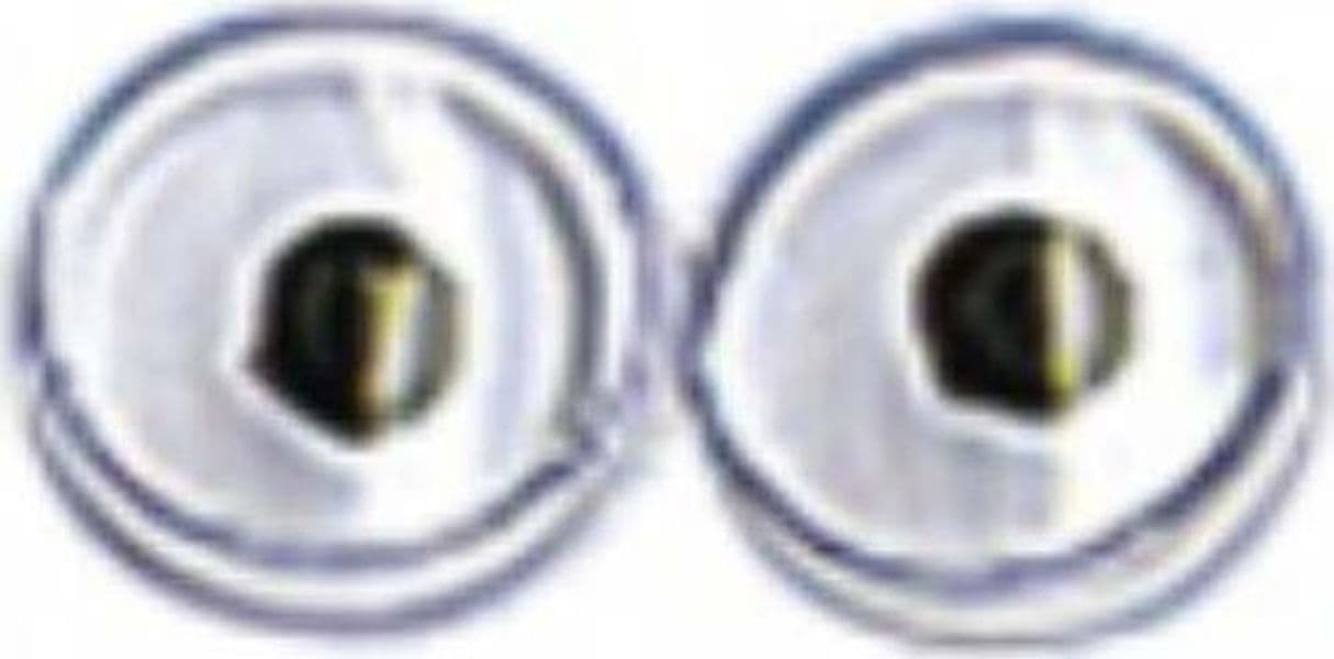 RAYHER - 10 PEZZI - OCCHI ADESIVI IN PLASTICA - PUPILLA MOBILE 3MM