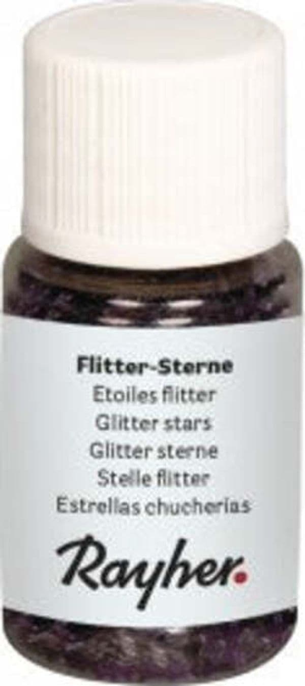 RAYHER---10ml---PAILLETTES-CON-FORMA-A-STELLA-IN-ALLUMINIO---COLORE-FUKSIA