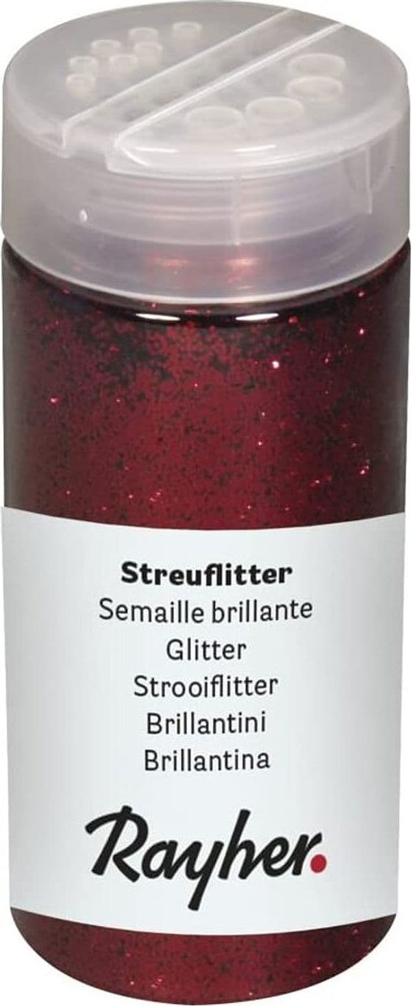 RAYHER---110gr---BRILLANTINI-COLORE-ROSSO