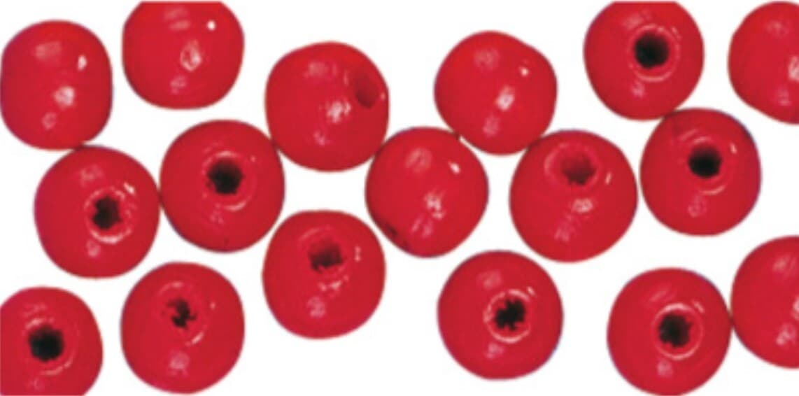 RAYHER---115-PEZZI---PERLINE-IN-LEGNO-LUCIDO-RESISTENTI-Ø6MM---COLORE-ROSSO