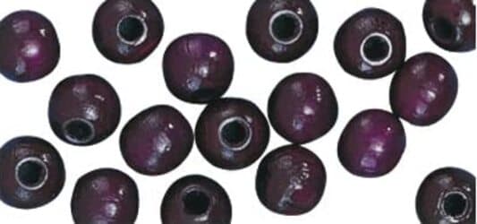 RAYHER---115-PEZZI---PERLINE-IN-LEGNO-LUCIDO-RESISTENTI-Ø6MM---COLORE-VIOLA