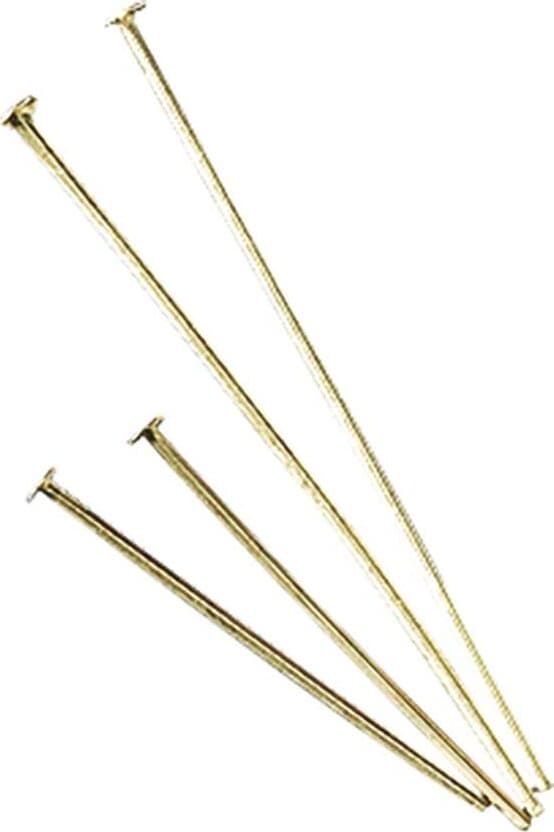 RAYHER - 15 PEZZI - AGHI PER PERLE Ø0,6MM - COLORE ORO