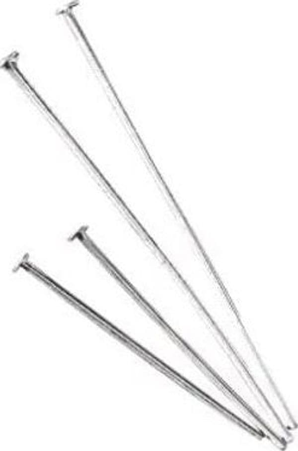 RAYHER---15-PEZZI---AGHI-PER-PERLE-Ø0,8MM-4CM---COLORE-ARGENTO