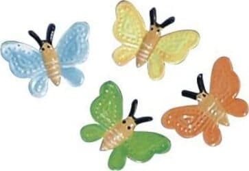 RAYHER---16-PEZZI---DECORAZIONI-FARFALLE-IN-METALLO-1,5CM---4-DIVERSI-COLORI