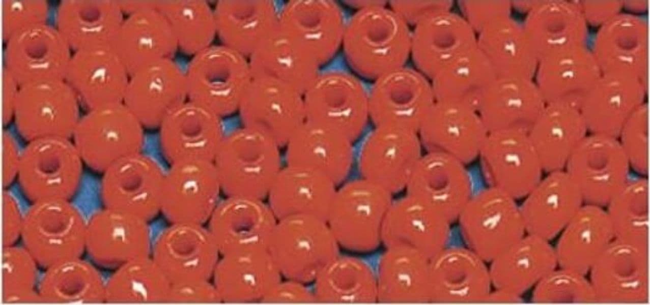 RAYHER---17-GRAMMI---PERLE-INDIANE-IN-VETRO-Ø4,5MM---COLORE-ARANCIONE