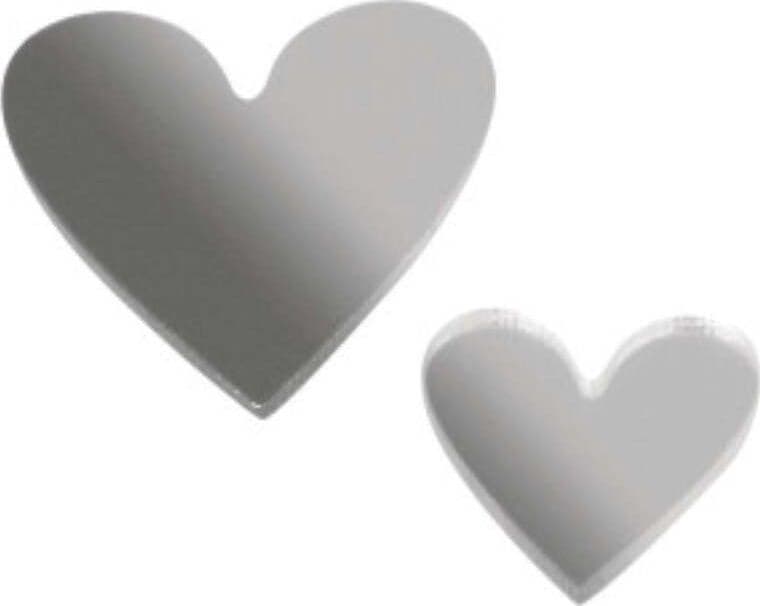 RAYHER---18-PEZZI---MINIATURE-A-SPECCHIO-FORMA-CUORE-2+3CM