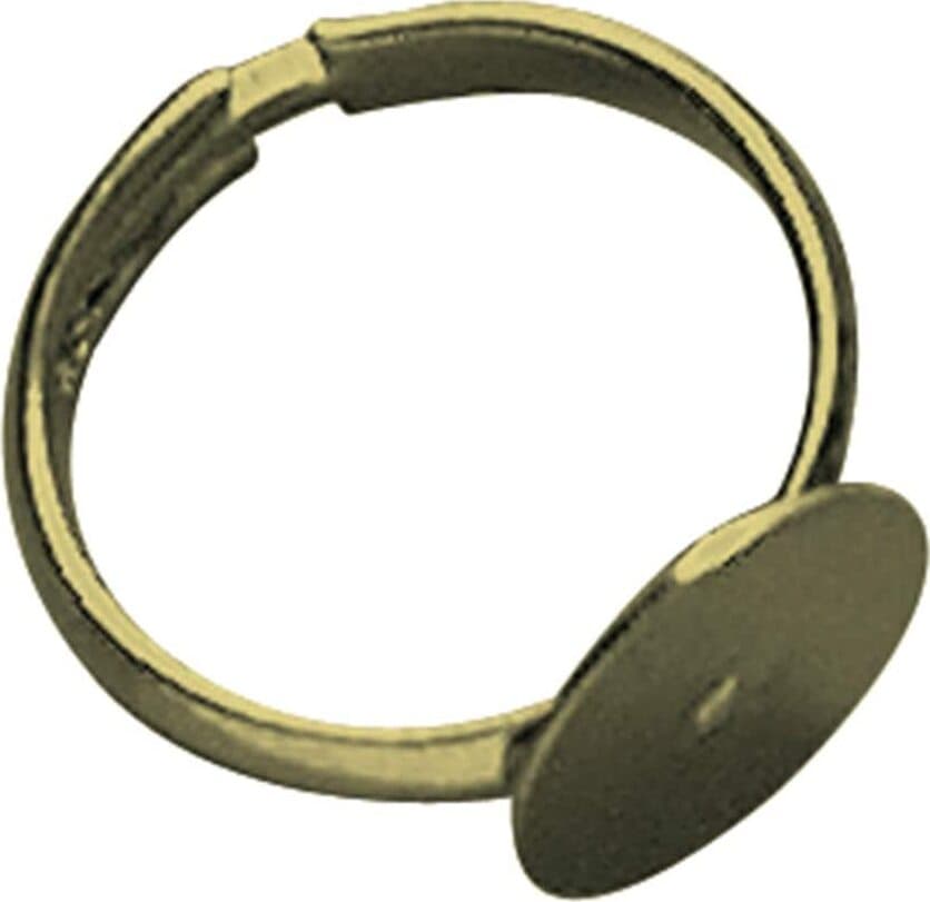 RAYHER---2-PEZZI---ANELLO-CON-PIASTRA-Ø12MM---COLORE-ORO