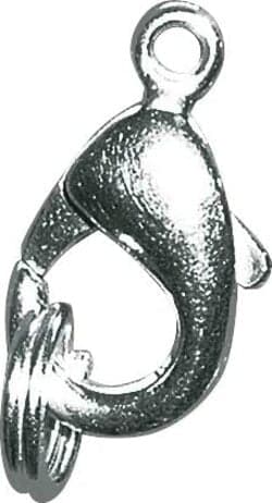 RAYHER---2-PEZZI---CHIUSURA-PER-GIOIELLI-CON-MOSCHETTONE-+-ANELLO-Ø9,5MM---COLORE-ARGENTO