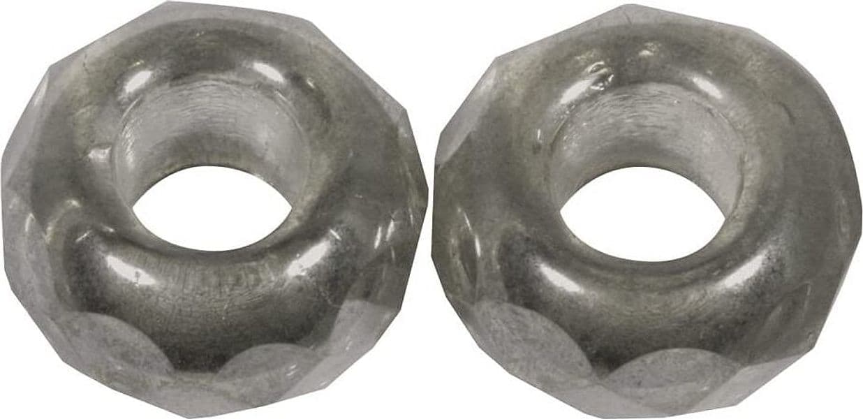 RAYHER---2-PEZZI---PERLINE-IN-VETRO-CON-FORO-GRANDE-Ø13MM-L.5-MM---COLORE-ANTRACITE