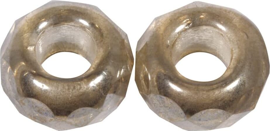 RAYHER---2-PEZZI---PERLINE-IN-VETRO-CON-FORO-GRANDE-Ø13MM-L.5-MM---COLORE-CARAMELLO