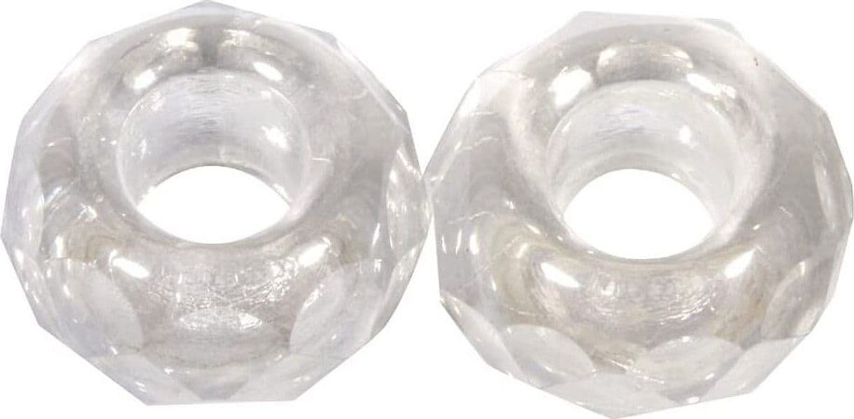 RAYHER---2-PEZZI---PERLINE-IN-VETRO-CON-FORO-GRANDE-Ø13MM-L.5-MM---COLORE-CRISTALLO-DI-ROCCA
