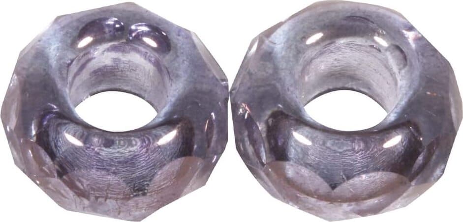 RAYHER---2-PEZZI---PERLINE-IN-VETRO-CON-FORO-GRANDE-Ø13MM-L.5-MM---COLORE-LILLA