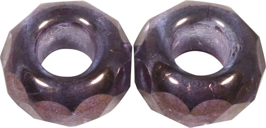 RAYHER---2-PEZZI---PERLINE-IN-VETRO-CON-FORO-GRANDE-Ø13MM-L.5-MM---COLORE-PRUGNA