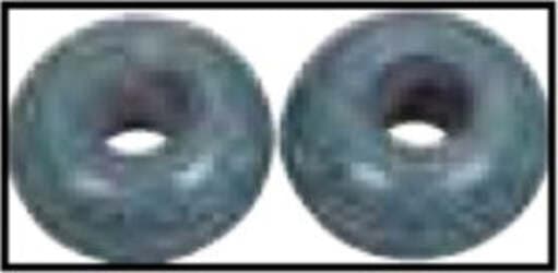 RAYHER---2-PEZZI---PERLINE-IN-VETRO-OPACO-CON-FORO-GRANDE-Ø16MM-L.6-MM---COLORE-BLU-JEANS