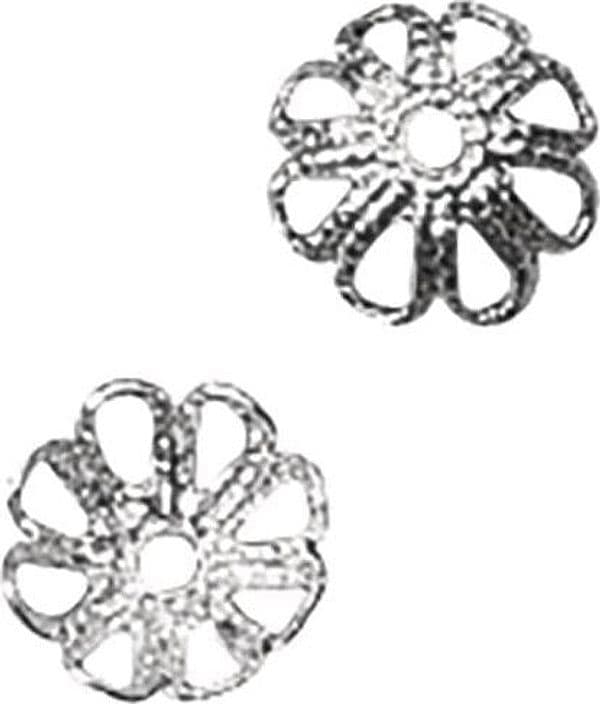 RAYHER---20-PEZZI---TAPPO-IN-FILIGRANA-Ø7MM---COLORE-PLATINO