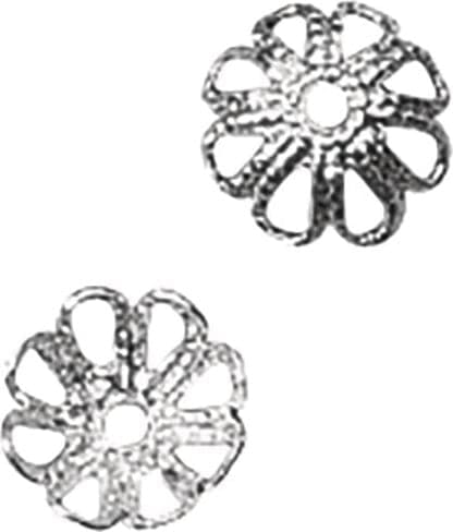 RAYHER---20-PEZZI---TAPPO-IN-FILIGRANA-Ø7MM---COLORE-PLATINO