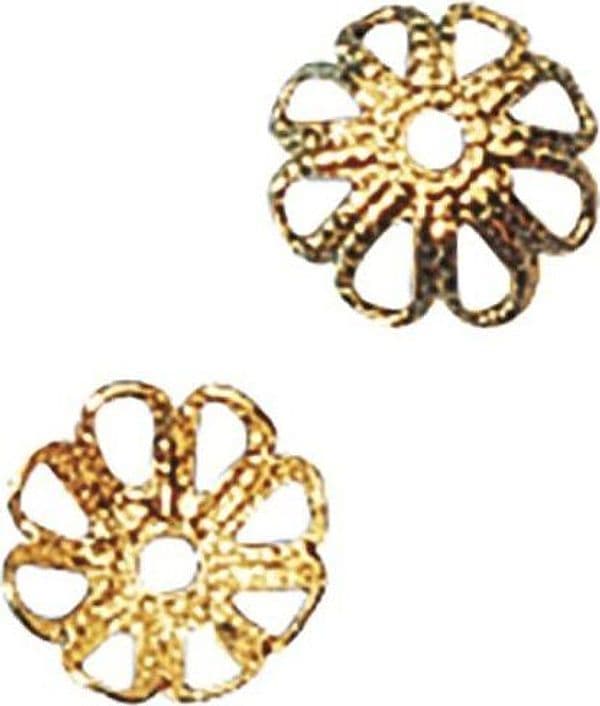 RAYHER---20N-PEZZI---CAPPETTE-FILIGRANA-PER-CREZIONE-GIOIELLI-7MM---COLORE-ORO