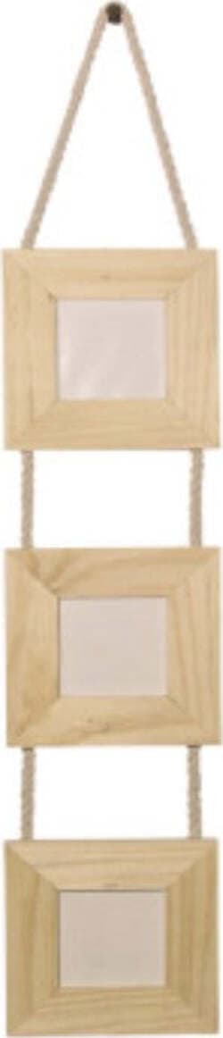 RAYHER---3-CORNICI-FOTO-IN-LEGNO-UNITE-CON-CORDONCINO-10X1CM