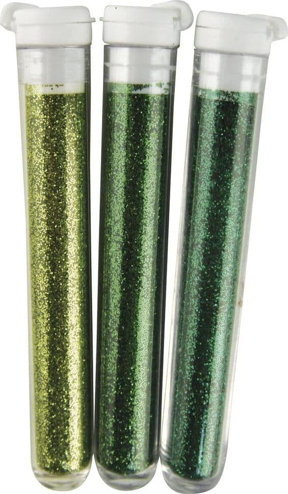RAYHER---3-PEZZI---TUBETTI-DI-GLITTER-FINE-3x3gr---3-DIVERSE-TONALITA'-DI-VERDE
