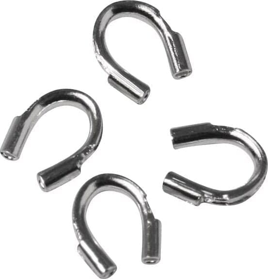 RAYHER---4-PEZZI---PROTEZIONE-FILI-DI-FERRO-SENZA-NICHEL-4X3MM---COLORE-ARGENTO