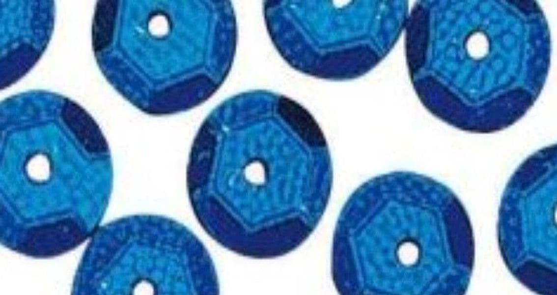 RAYHER---500-PEZZI---PAILLETTES-CONCAVE-Ø6MM---COLORE-BLU