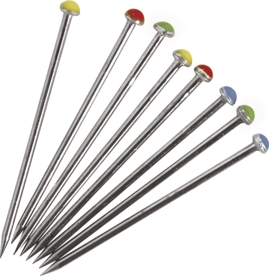 RAYHER---500-PEZZI---SPILLI-PER-MODELLISMO-CON-TESTA-COLORATA-21x0,7MM