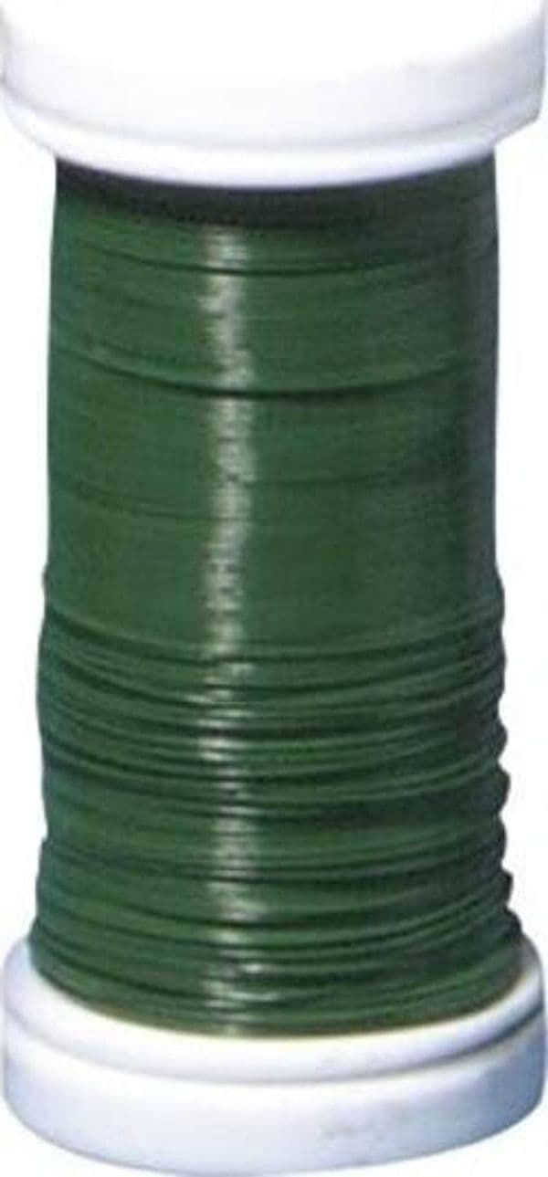 RAYHER---55mt---FILO-IN-METALLO-PER-FIORISTA-SFUSO-Ø-0,35MM---COLORE-VERDE-SCURO