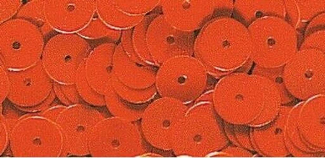 RAYHER - 6gr PAILLETTES LISCE Ø6MM - COLORE ARANCIONE