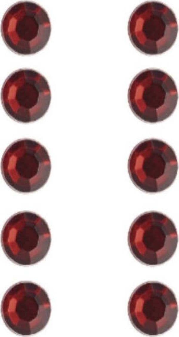 RAYHER---80-PEZZI---PIETRE-STRASS-IN-PLASTICA-AUTOADESIVE-Ø5MM---COLORE-ROSSO
