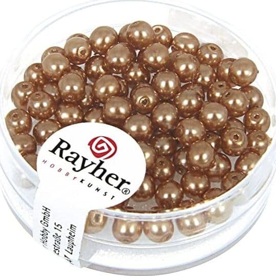 RAYHER---85-PEZZI---PERLE-CERATE-IN-VETRO-RINASCIMENTO-4MM---COLORE-CACHEMIRE