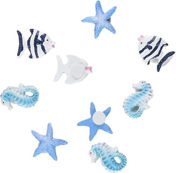 RAYHER---9-PEZZI---ANIMALI-MARINI-PER-DECORAZIONI-IN-POLIRESINA-AUTO-ADESIVI-9x2CM