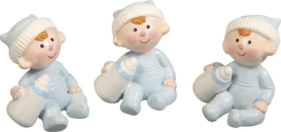 RAYHER---BEBE'-IN-POLIRESINA-BAMBINO-BLU-3-PZ