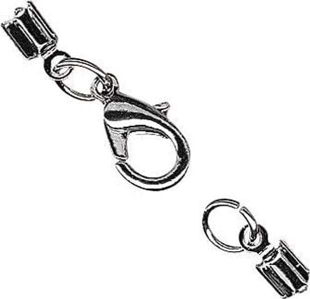 RAYHER---CHIUSURA-MONTATA-PER-GIOIELLI-CON-MOSCHETTONE-Ø2MM---COLORE-ARGENTO