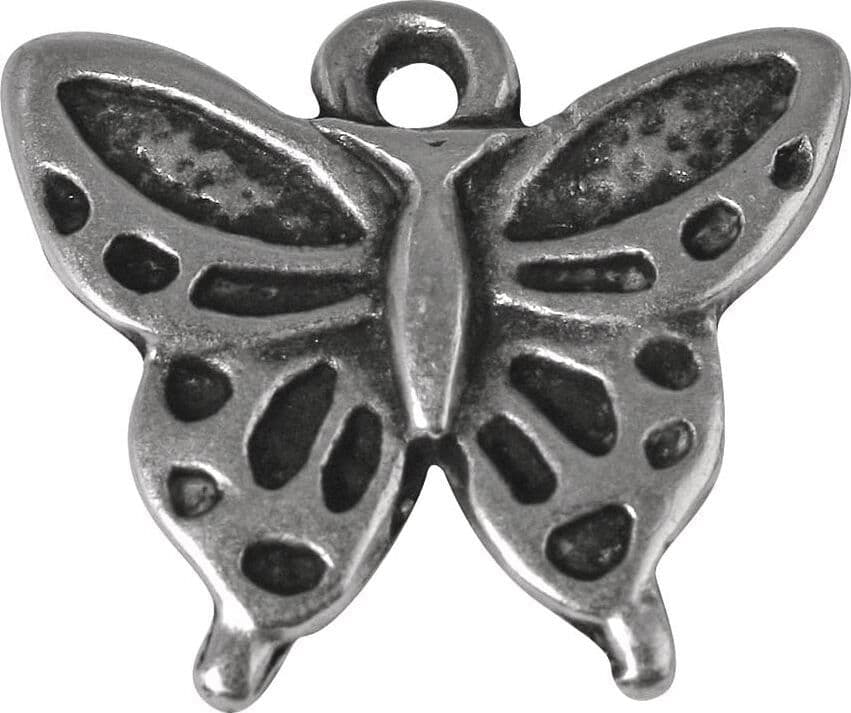 RAYHER---CIONDOLO-METALLO-SIMBOLO-FARFALLA-1x1,6CM---COLORE-ARGENTO