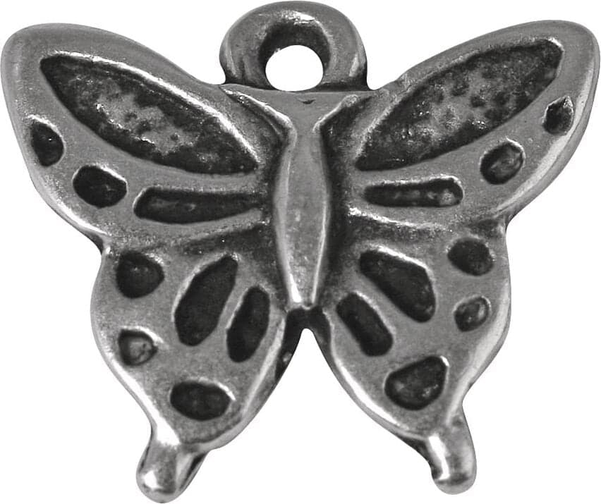 RAYHER---CIONDOLO-METALLO-SIMBOLO-FARFALLA-1x1,6CM---COLORE-ARGENTO