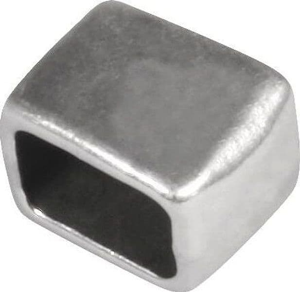 RAYHER---CIONDOLO-METALLO-SIMBOLO-QUADRATO-1x1,3CM---COLORE-ARGENTO