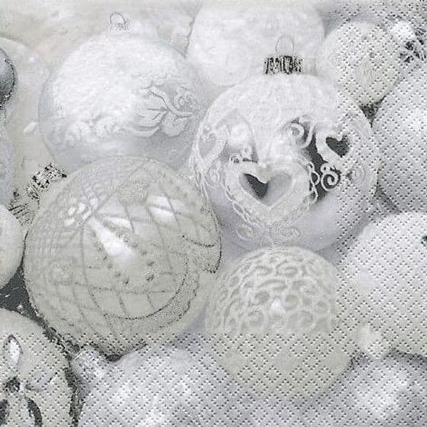 RAYHER---CONFEZIONE-DI-TOVAGLIOLI-DA-20PZ-33X33CM---FANTASIA-PALLINE-DI-NATALE