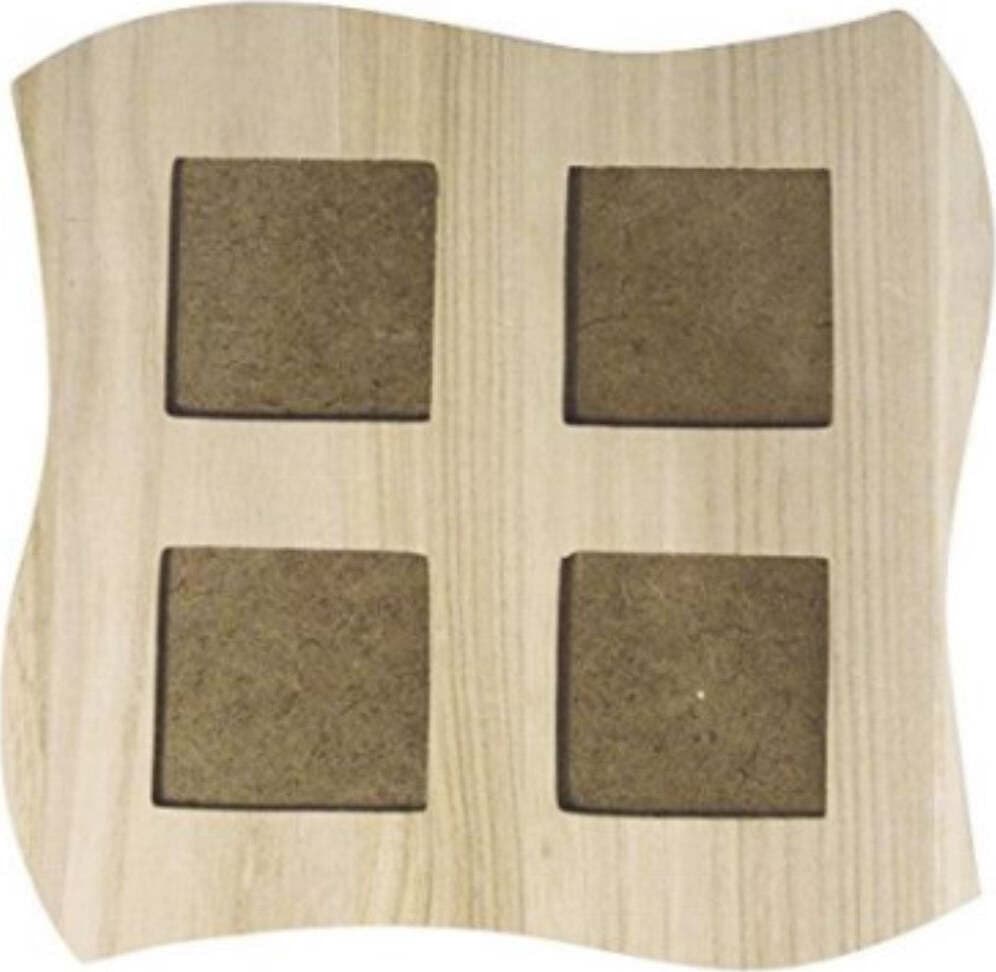 RAYHER---CORNICE-PORTAFOTO-IN-LEGNO---4-POSTI-22X22CM