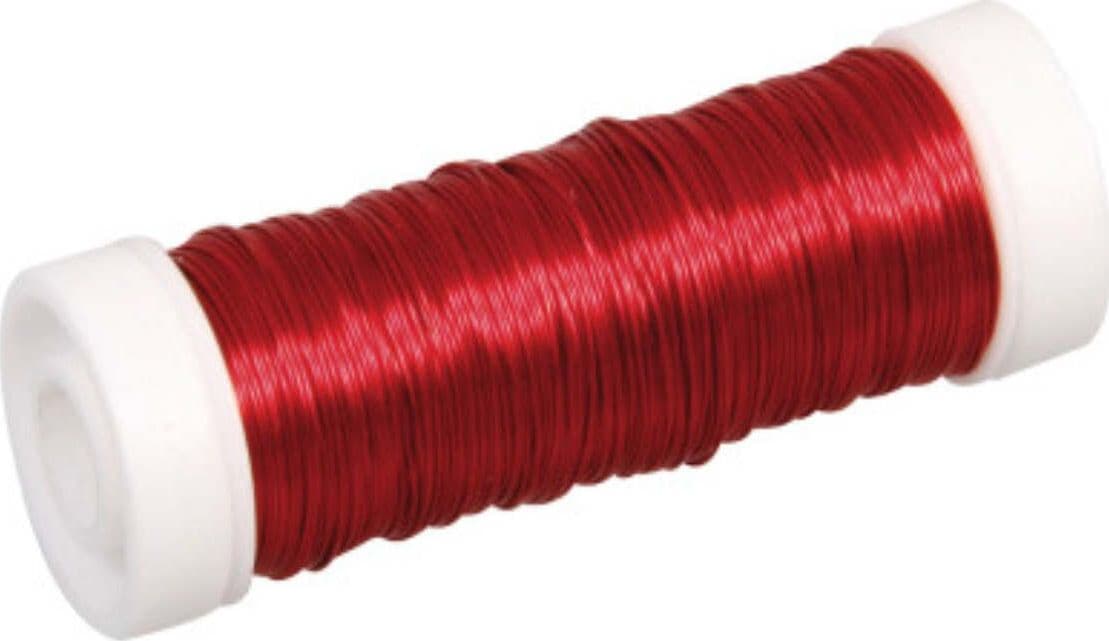 RAYHER---FILO-METALLICO-PER-BIGIOTTERIA-0,3MM-50MT---COLORE-ROSSO