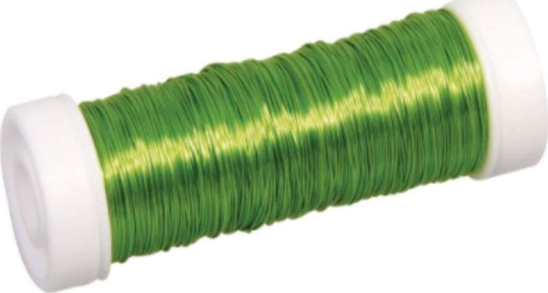 RAYHER---FILO-METALLICO-PER-BIGIOTTERIA-0,3MM-50MT---COLORE-VERDE-CHIARO