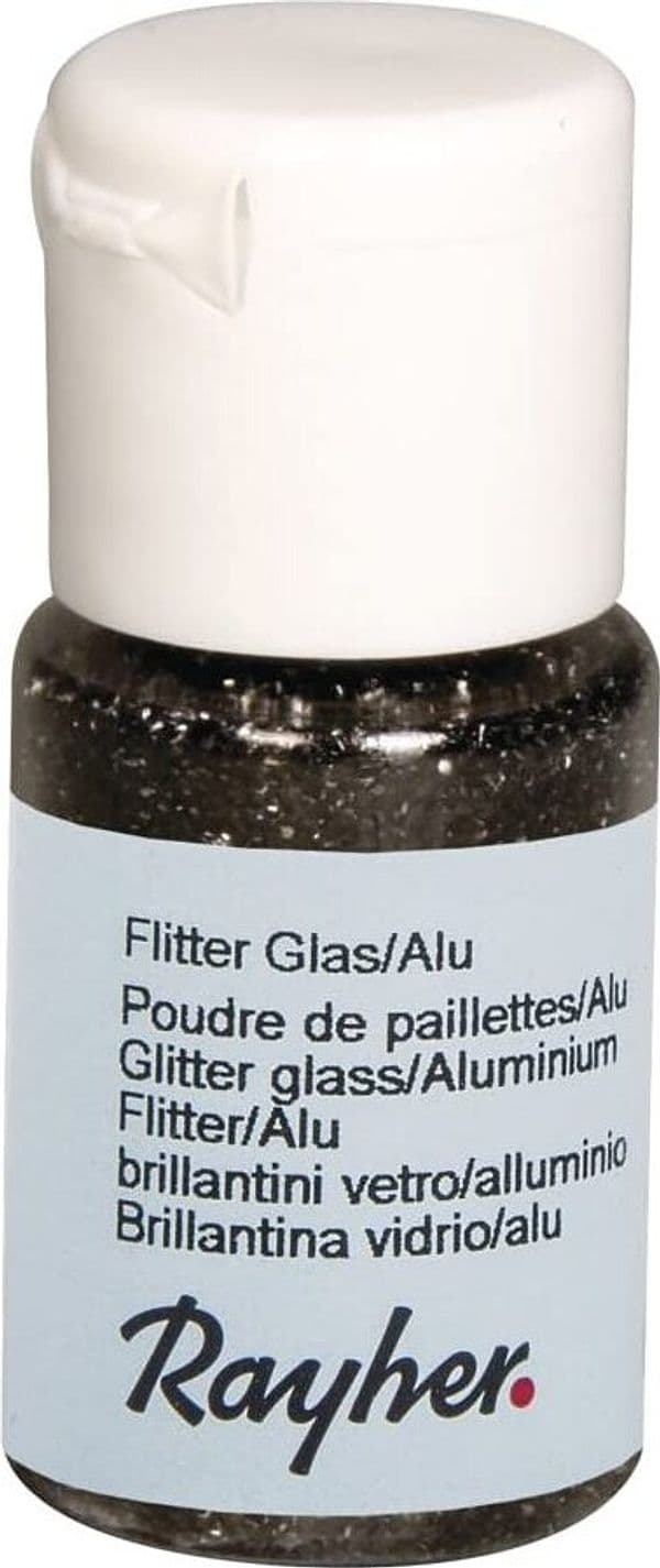 RAYHER - GLITTER BRILLANTINI 10ML - COLORE NERO