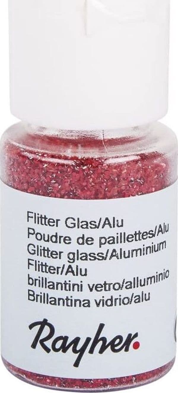 RAYHER---GLITTER-BRILLANTINI-10ML---COLORE-ROSSO