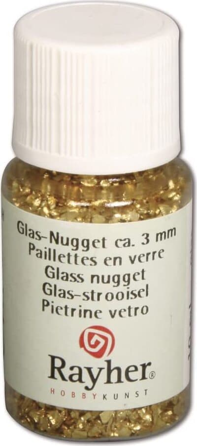 RAYHER---GLITTER-PIETRINE-IN-VETRO-10ML---COLORE-ORO