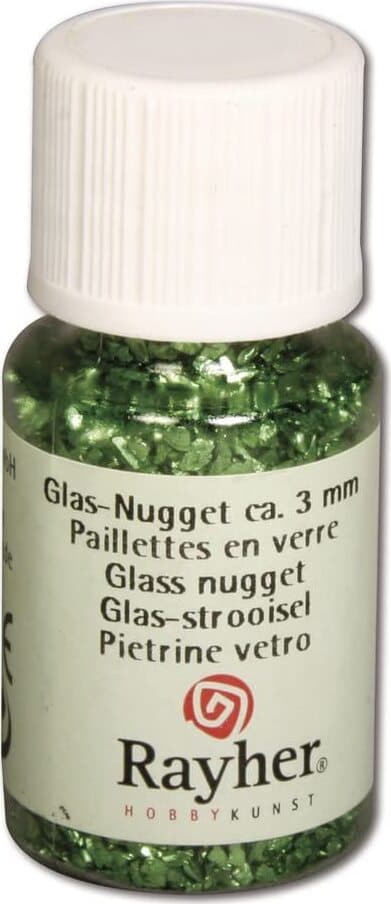 RAYHER---GLITTER-PIETRINE-IN-VETRO-10ML---COLORE-VERDE