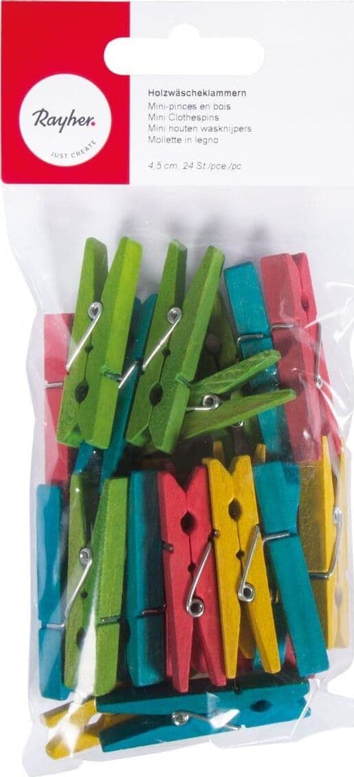 RAYHER---MINI-MOLLETTE-IN-LEGNO-COLORATE-45MM-24PZ