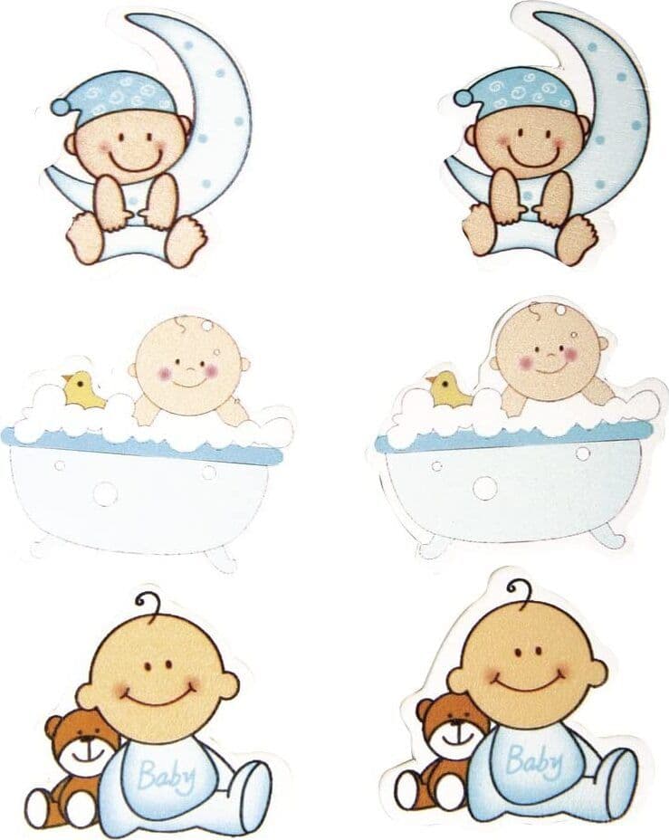 RAYHER---MINIATURE-BEBE'-CON-BOLLINO-ADESIVO-3,5-4CM-6-PZ